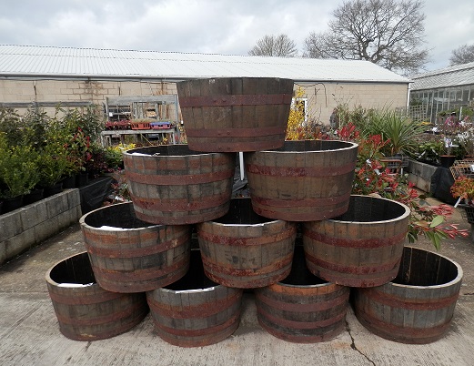 Garden Barrel Pots