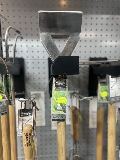 A hoe allows you to clear and shape soil