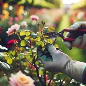 Dead Heading Roses